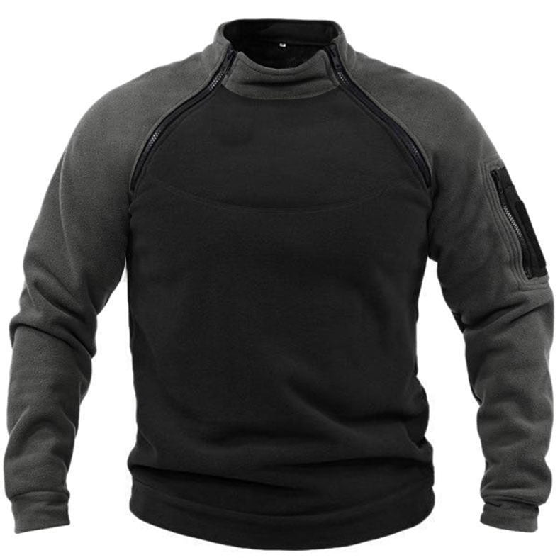 Stand Collar Men's Sweater Warm And Loose Solid Color Clothing EX-STOCK Canada 