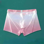 Ice Silk Men's Breathable Full Seamless Boxer Brief Pant underwear
