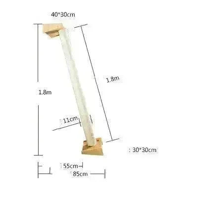 Solid Wood Large Cat Climbing Frame Cat Litter Cat Tree One Cat Shelf - EX-STOCK CANADA