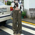 Unisex Hip Hop Retro Multi Pocket Cargo Pants For Men And Women