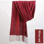 Pure Color Warm Keeping Scarf All-match Cashmere Shawl - EX-STOCK CANADA