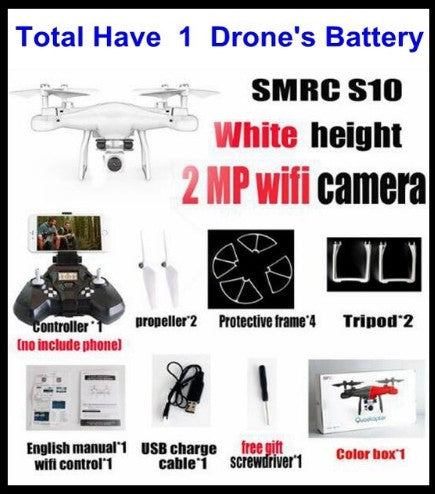 Sales Promotion WiFi 2MP Camera With S10 SMRC FPV Quadcopter Drone Helicopter UAV Micro Remote Control Toy RACER KIT Aircraft EX-STOCK Canada 
