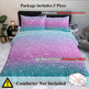 Girly Duvet Cover Rainbow Glitter Ombre Bedding Sets 3 Pcs Chic  Purple Blue Green Pastel Bed Spreads Sparkle Quilt Cover Set With 2 Pillow Shams EX-STOCK Canada 