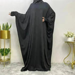 Batwing manga llanura abaya para mujeres arabarab eid jalabiya para mujeres ropa islámica para mujeres