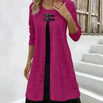 Winter Cashmere  Slim Fit Midi Flared Sweater Dress - EX-STOCK CANADA