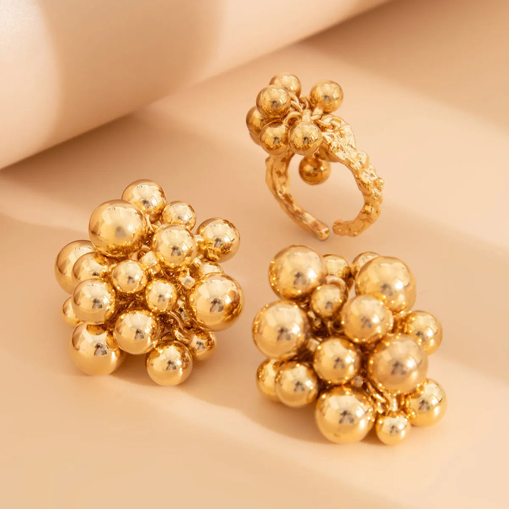 Fashion Geometry Pattern Beaded Earrings Suit - EX-STOCK CANADA