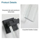 Outdoor Waterproof Transparent LED Crystal Wall Light Supports Many Types Of Bulb-2 Packs - EX-STOCK CANADA