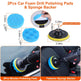 26Pcs Car Detailing Brush Kit Exterior Interior Car Cleaning Set Drill Brush Set Car Buffing Sponge Pads Kit For Cleaning Automobile Interior Exterior Wheels Dashboard EX-STOCK