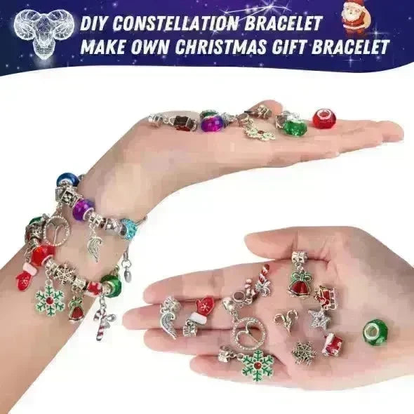 Advent Calendar 2024 Girls Zodiac Constellation Bracelet Making Kit, 24 Days Countdown Christmas Advent Calendar With 2 Sets DIY Bracelets, Horoscope Gifts For Girls TeensAge 5-18 - EX-STOCK CANADA