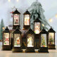 Christmas Candles Light Led Snow Deer Lantern Light Vintage Castle Santa Snowman Hanging Lantern Lamp New Year Party Decoration - EX-STOCK CANADA