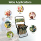 Foldable Fishing Chair With Backrest Built-In Cooler Bag Portable Handle Outdoor Lightweight Fishing Stool For Camping Hiking Hunting EX-STOCK