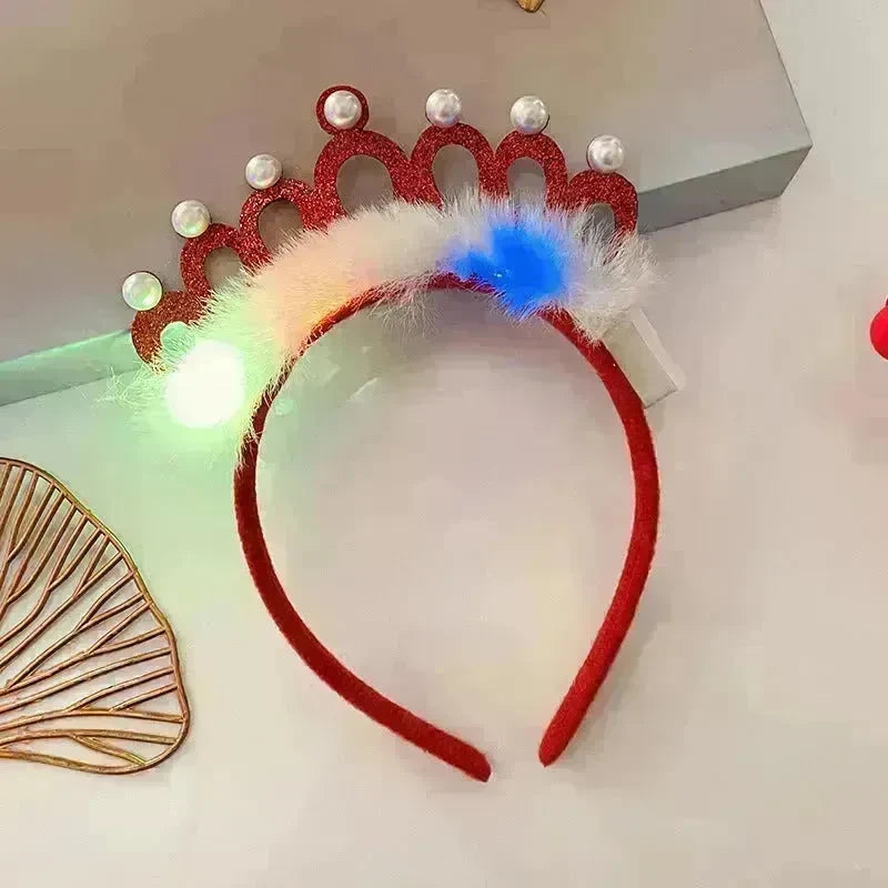 Christmas With Light Headband Snowflake Women's - EX-STOCK CANADA