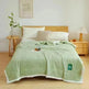 Washable Raw Cotton Summer Cooling Quilt Sage duvet cover - EX-STOCK CANADA