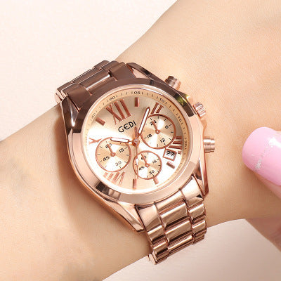 Luxury rose gold women casual watch EX-STOCK Canada 
