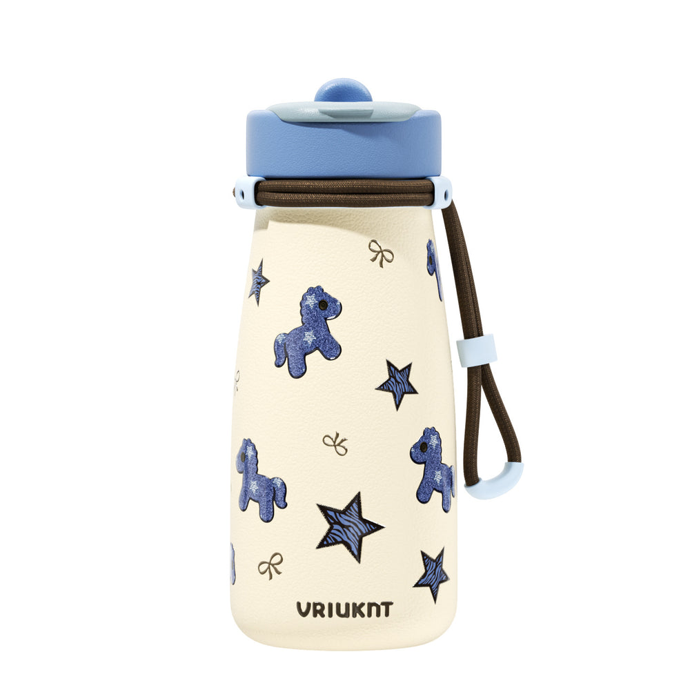 Kids Insulated Stainless Steel Thermos Cup 650ml – Cute Cartoon Design for School | 7 Colours