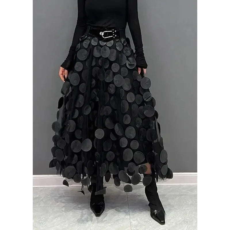 Women's Retro fashion Line  Midi Maxi Prairie Skirt - EX-STOCK CANADA