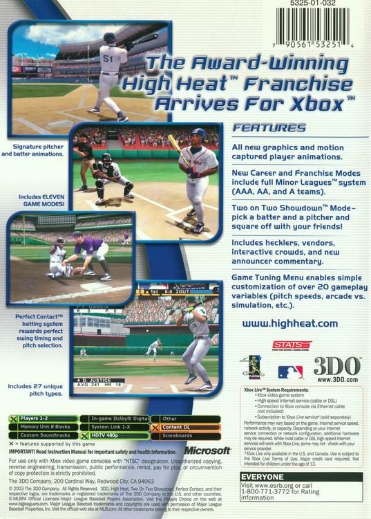 High Heat Major League Baseball 2004 