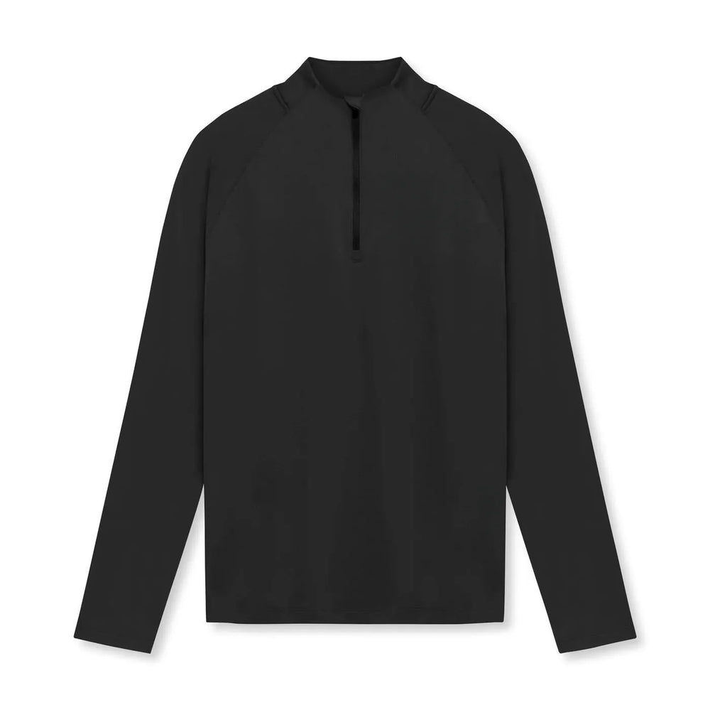 Men Quick Drying Long Sleeve Half Zip Activewear Muscle Fitted shirt Workout Gym T-shirt Top - EX-STOCK CANADA