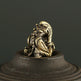 1 Pc Exquisite Antique Brass Chinese God Of Wealth Ornament - Attracts Abundance And Good Fortune With Powerful Fengshui Energy, Hand-Sculpted For Harmonious Balance - Ideal For Home, Office, Or Deskt EX-STOCK