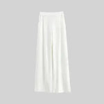 Estilo informal de la cintura alta en la pierna ancha New New Casual Pants pantalones para mujeres