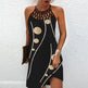 Fashion Print Dress Casual Halterneck Dresses For Women Summer Clothes - EX-STOCK CANADA