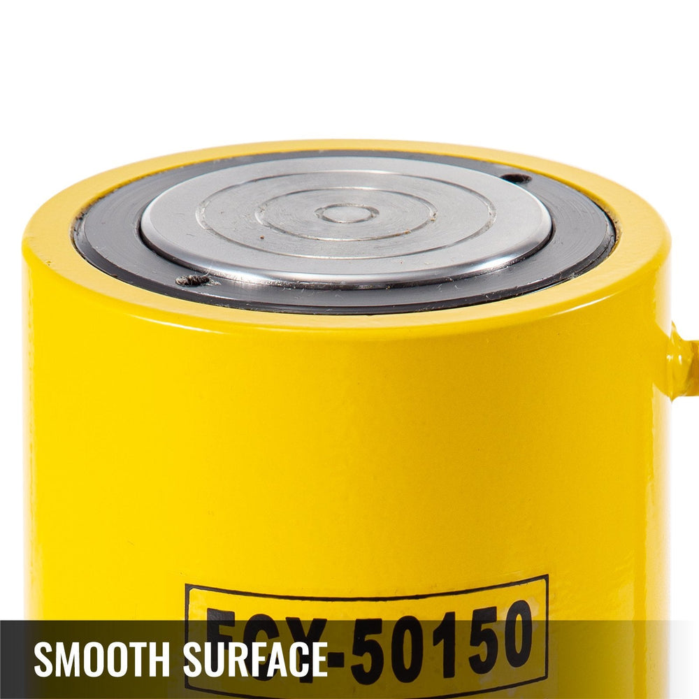 50T 6In Stroke Hydraulic Cylinder Jack Solid Single Acting Hydraulic Ram Cylinder 150mm Hydraulic Lifting Cylinders For Bending, Straightening And Pulling On Trucks, Tractors And Heavy Equipm EX-STOCK