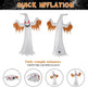 12ft 4pcs LED Lights Giant Scary Ghost Flames And Flashing Red Eyes Inflatable Halloween Decoration EX-STOCK