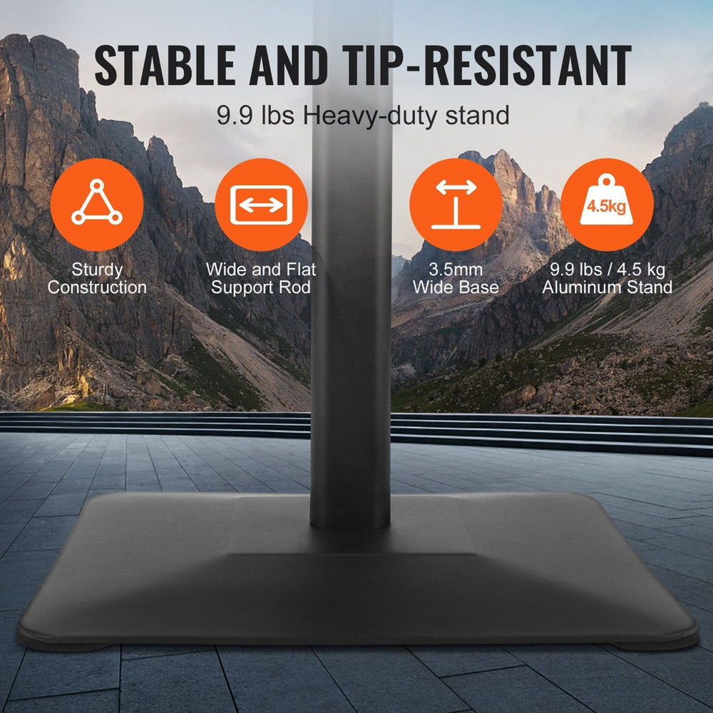 Pedestal Sign Holder, 11 X 17 Inch Vertical And Horizontal Adjustable Poster Stand, Heavy-Duty Floor Standing Sign Holder With Metal Base For Display, Advertisement, And Outdoor, Black EX-STOCK