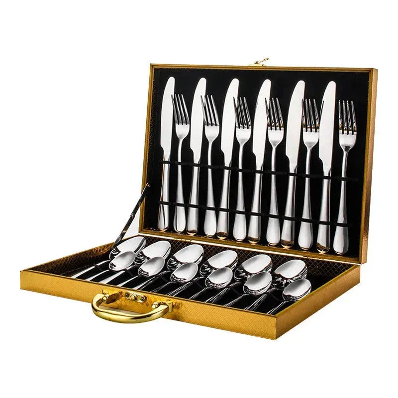 High-end tableware 24 piece set Cool Matching flatware - EX-STOCK CANADA