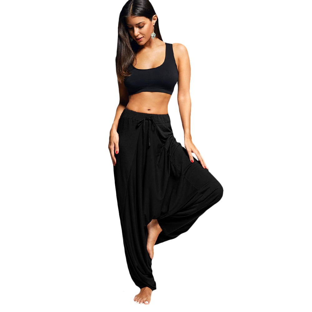Women's Cotton-Blend Balloon Harem Pants — product view 8 of 10 | EX-STOCK
