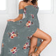 Elegant Ladies Summer Boho Vacation Resort Slit Maxi dress off shoulder Long floral Beach summer slit dress - EX-STOCK CANADA