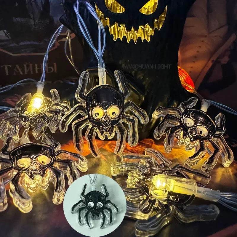 Halloween Led Pumpkin Spider Ghost Hand Lighting Chain Decorative Holiday Light EX-STOCK