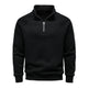European And American Half Zipper Sweater Stand-up Collar All-match Fleece Men's Sweater Top EX-STOCK Canada 