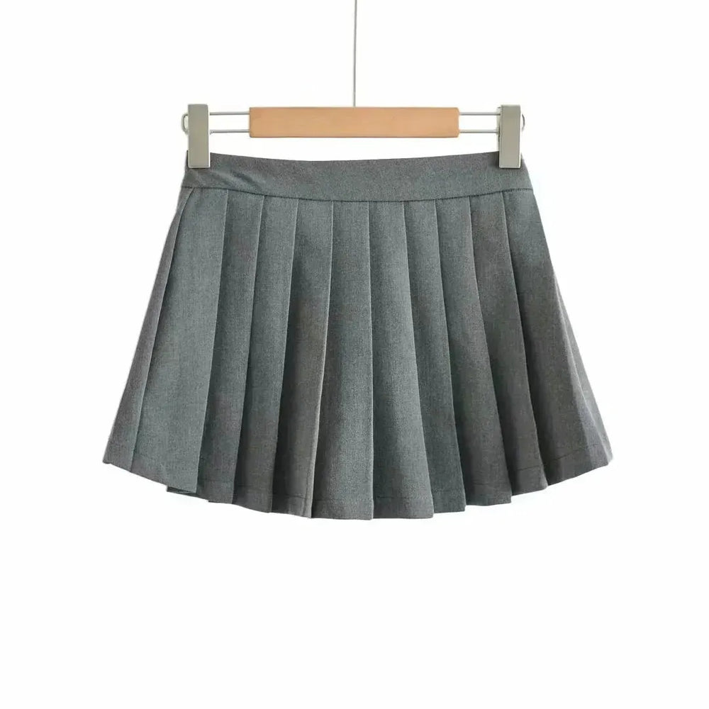 Women's High Waist A-line Mini Pleated Skirt - EX-STOCK CANADA