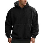 Fall Winter Fleece Plush thick Hoodie Pullover tops for men