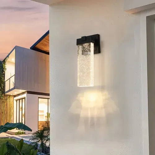 Outdoor Waterproof Transparent LED Crystal Wall Light Supports Many Types Of Bulb-2 Packs - EX-STOCK CANADA