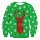 Autumn Winter Fashion Ugly Christmas Sweater Santa Elf Funny Pullover Womens Mens Print Sweaters Tops Clothing - EX-STOCK CANADA