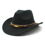 Sombrero de metal de estilo étnico Gat de la copa de mezclilla occidental