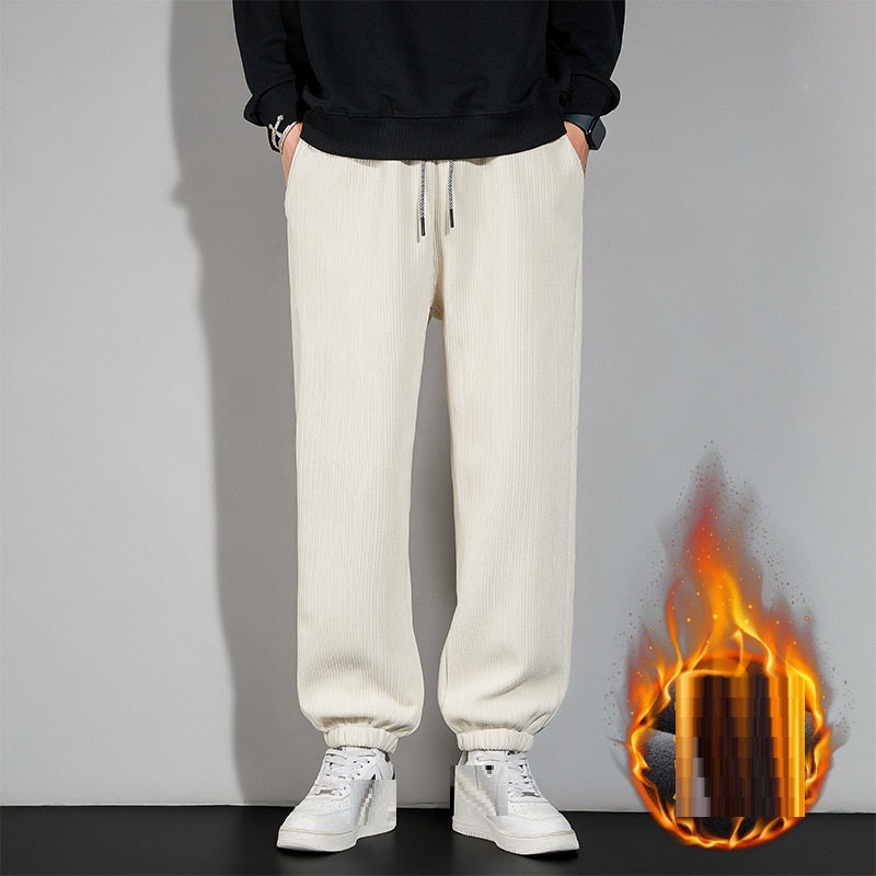 Autumn And Winter Chenille Plush Pants Male | EX-STOCK product gallery photo 13