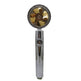 Propeller Driven Shower Head With Stop Button And Cotton Filter Turbocharged High Pressure Handheld Shower Nozzle - EX-STOCK CANADA