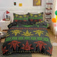 Colorful Psychedelic Weed Leaf Bedding Set - EX-STOCK CANADA