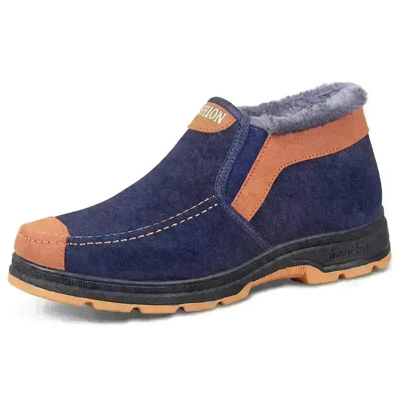 Men's Traditional Cotton Shoes Warm With Velvet Winter Boot - EX-STOCK CANADA