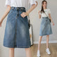Summer Design Denim Skirt Mid-length Jeans Skirt - EX-STOCK CANADA