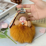 Cute Sleeping Doll Plush Doll Keychain Pendant Backpack Handbag Wallet Accessories - EX-STOCK CANADA