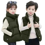 Down Cotton Vest Outumn and Winter Chaleco de invierno Ropa de invierno Niños Fuera sin mangas sin mangas