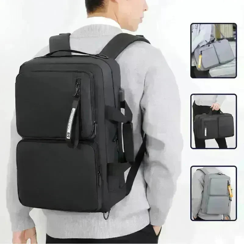 Multifunctional Backpack Large Capacity Business Laptop Bag Leisure Travel Commuter Schoolbag Portable Shoulder Bag - EX-STOCK CANADA