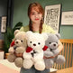 New Lovely Hug Roses Teddy Bear Stuffed Soft Animal Dolls Nice Birthday Gift Girlfriend Valentine's Day - EX-STOCK CANADA