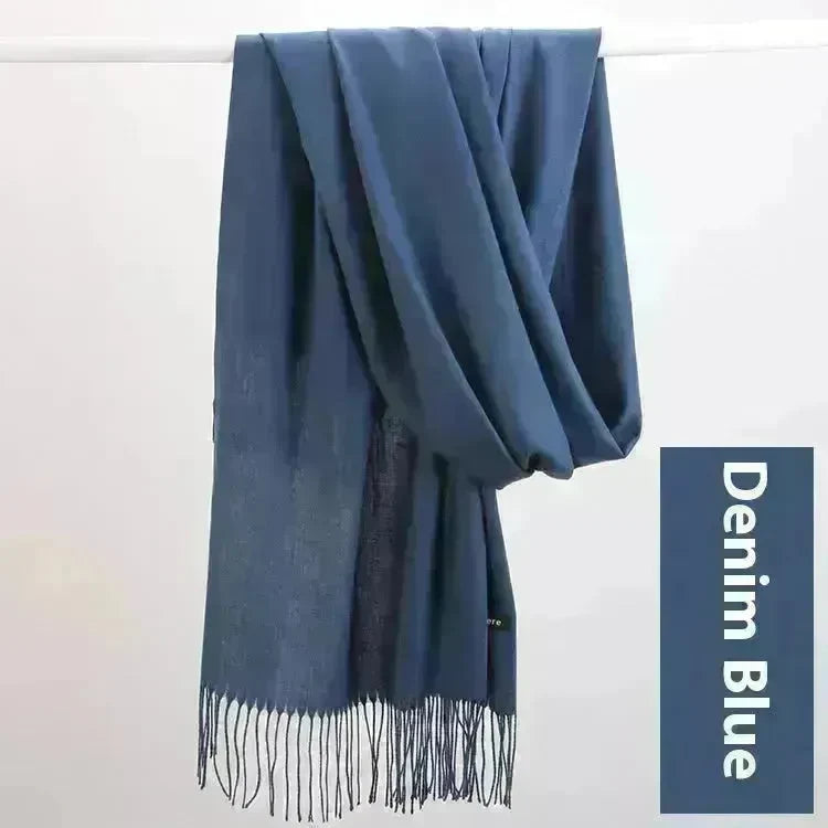 Pure Color Warm Keeping Scarf All-match Cashmere Shawl - EX-STOCK CANADA