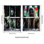 Halloween horror window cover decoration – product view 4