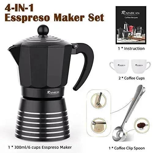 4 in 1 Italian Stovetop Espresso Coffer Maker set - EX-STOCK Canada